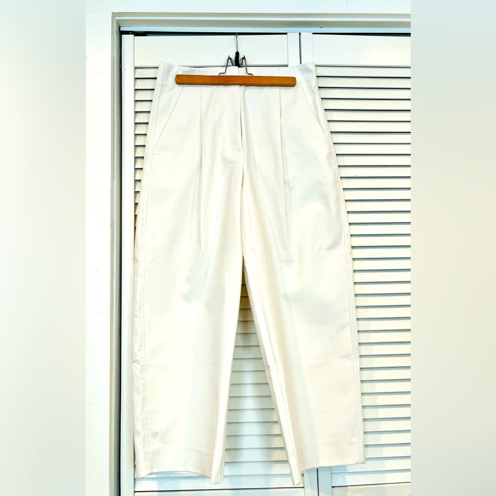 Banana Republic, Barrel-Leg Chino, White, size 6